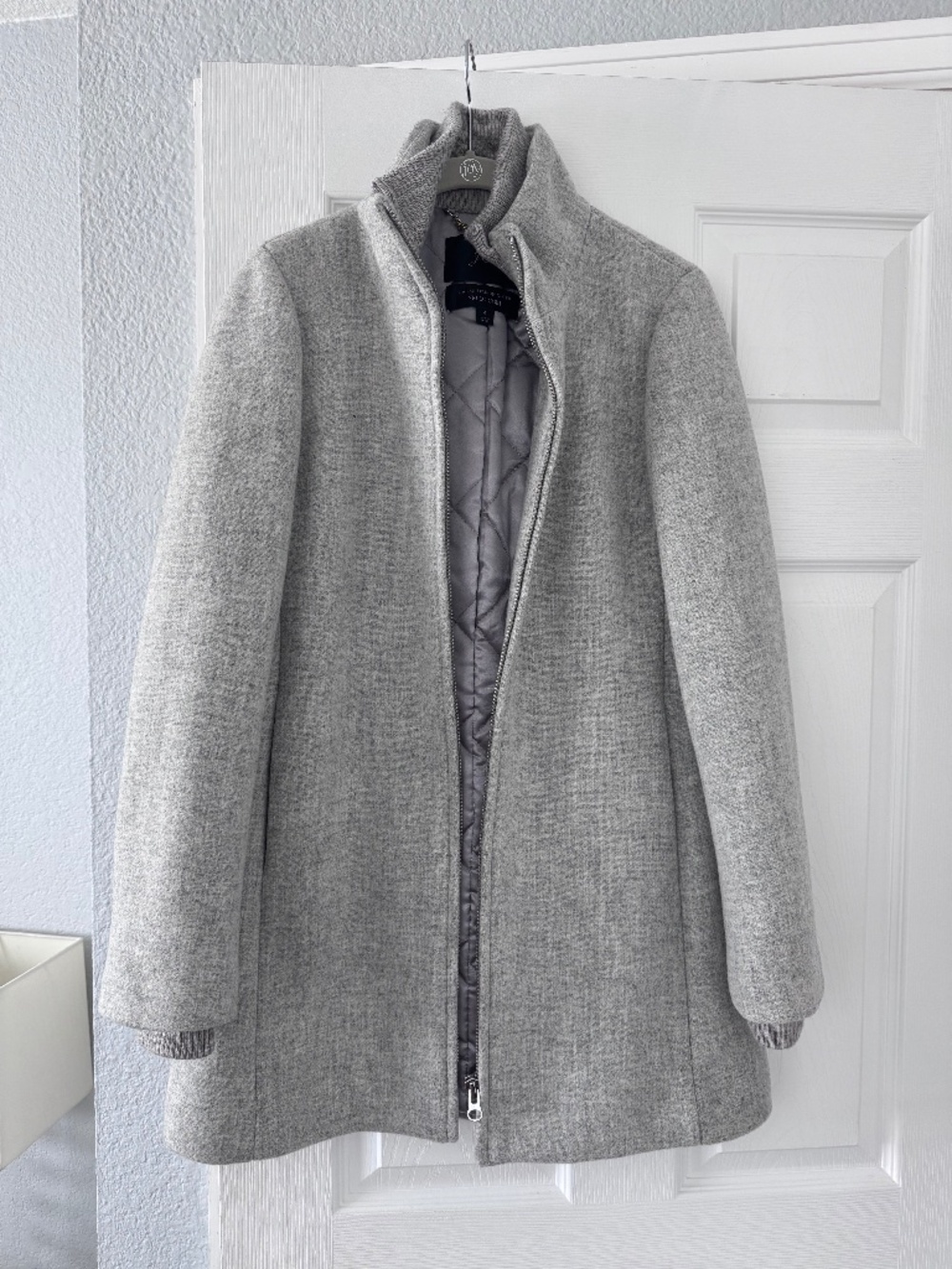 J. Crew Stadium Coat - Size 4 - Grey
